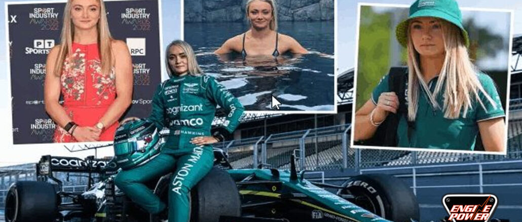 h-Jessica- Hawkins -einai-h-proth-gynaika-pou-odhghse-mia-Aston -Martin -AMR21-formula-one-engine-power