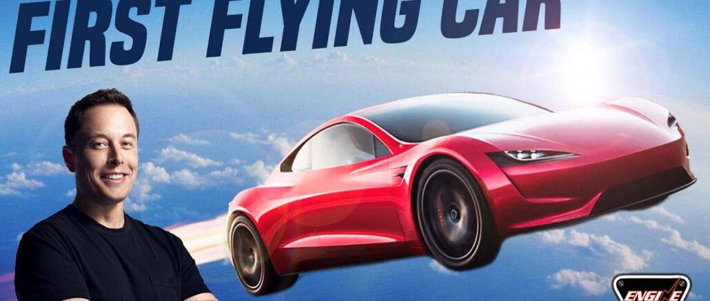 to-neo-Tesla- Roadster-mporei-na-petaxei- Elon-Musk -Flying -Car -engine-power