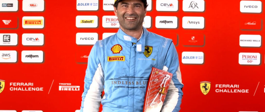 shmantikh-epityxia-tou-zoh-skrimpia-sto-exoteriko-Ferrari -Challenge-engine-power