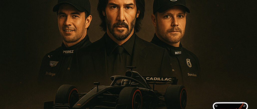 Formula-1-Cadillac-Checo-Bottas-Keanu-Reeves
