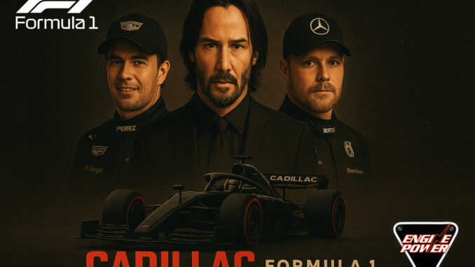 Formula-1-Cadillac-Checo-Bottas-Keanu-Reeves