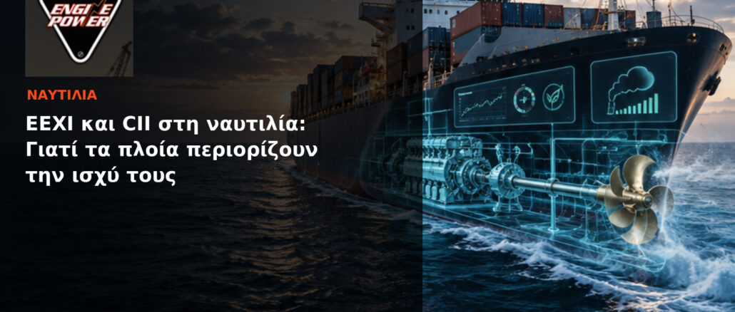 EEXI και CII στη ναυτιλία: Γιατί τα πλοία περιορίζουν την ισχύ τους | Engine Power