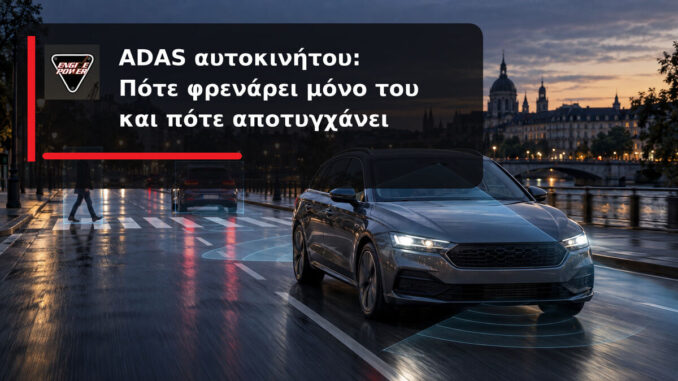 ADAS αυτοκινήτου: Πότε φρενάρει μόνο του και πότε αποτυγχάνει | Engine Power