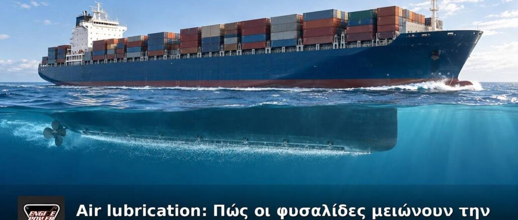Air lubrication: Πώς οι φυσαλίδες μειώνουν την κατανάλωση πλοίων | Engine Power