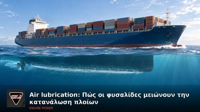 Air lubrication: Πώς οι φυσαλίδες μειώνουν την κατανάλωση πλοίων | Engine Power