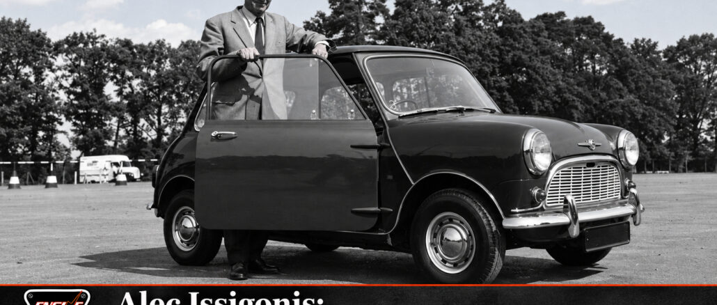 Alec Issigonis, ο Βρετανός δημιουργός του Mini με ελληνική καταγωγή, σε αρχειακή φωτογραφία της MINI.