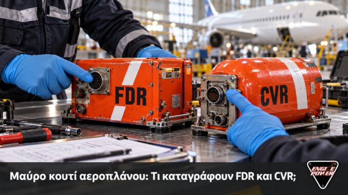 Μαύρο κουτί αεροπλάνου: Τι καταγράφουν FDR και CVR; | Engine Power