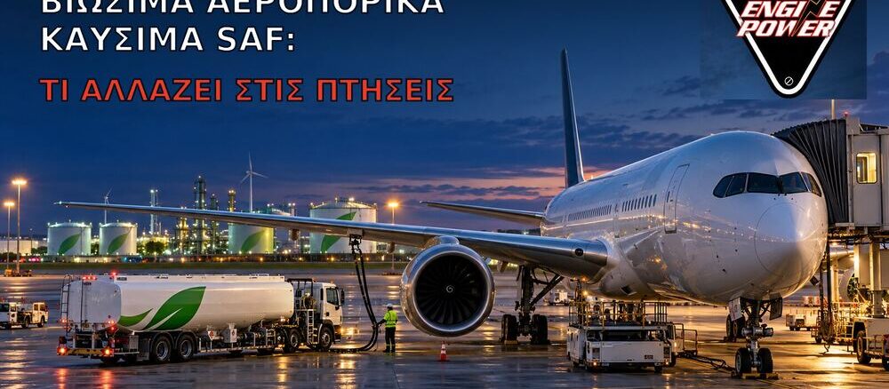 Βιώσιμα αεροπορικά καύσιμα SAF: Τι αλλάζει στις πτήσεις