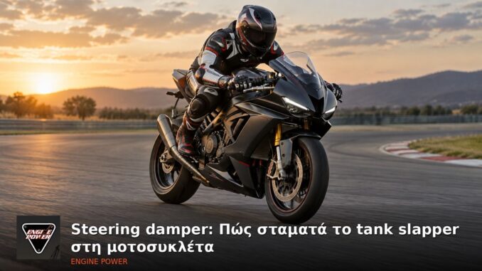 Steering damper: Πώς σταματά το tank slapper στη μοτοσυκλέτα | Engine Power