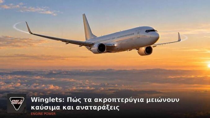 Winglets: Πώς τα ακροπτερύγια μειώνουν καύσιμα και αναταράξεις | Engine Power