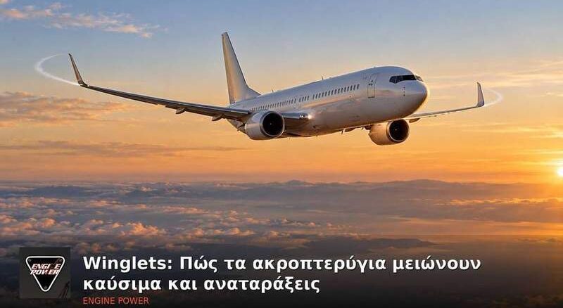 Winglets: Πώς τα ακροπτερύγια μειώνουν καύσιμα και αναταράξεις | Engine Power