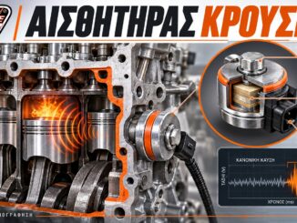 Αισθητήρας κρούσης τοποθετημένος στον κινητήρα
