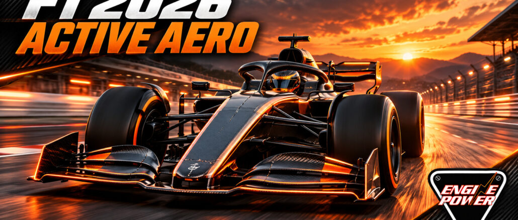 F1 2026 Active Aero — εικαστική απεικόνιση μονοθεσίου σε ευθεία, Engine Power