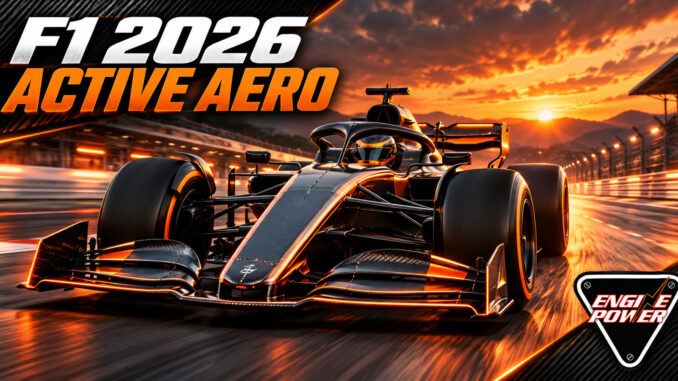 F1 2026 Active Aero — εικαστική απεικόνιση μονοθεσίου σε ευθεία, Engine Power