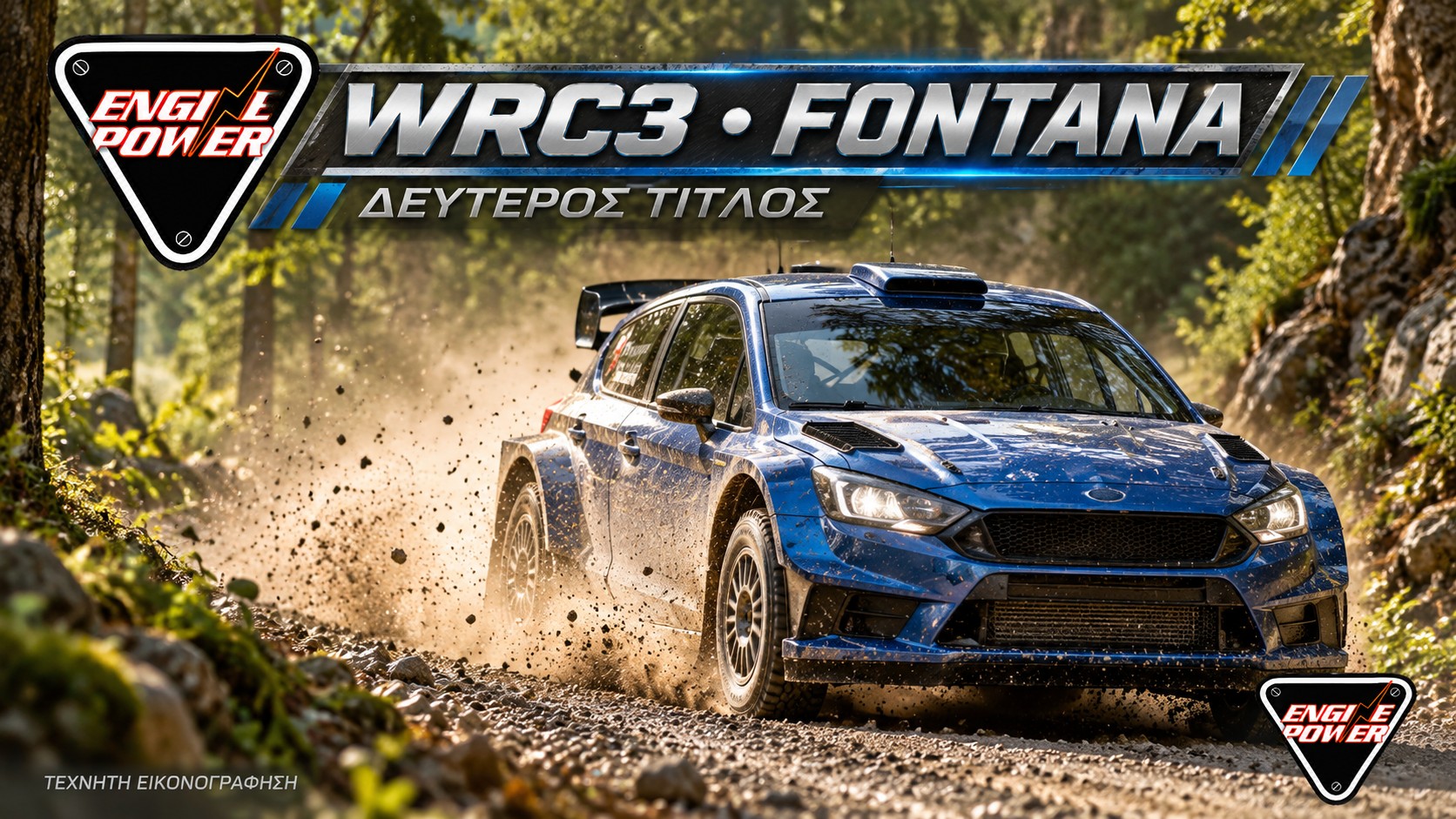 Fontana δεύτερος τίτλος WRC3 — τεχνητή εικονογράφηση ράλι