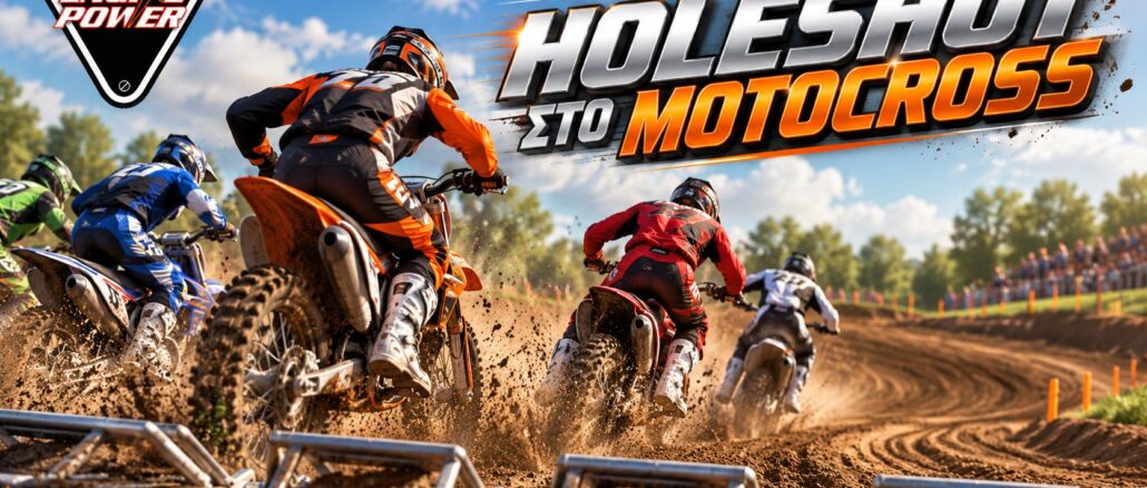 Holeshot στο motocross: αναβάτες στην πρώτη στροφή