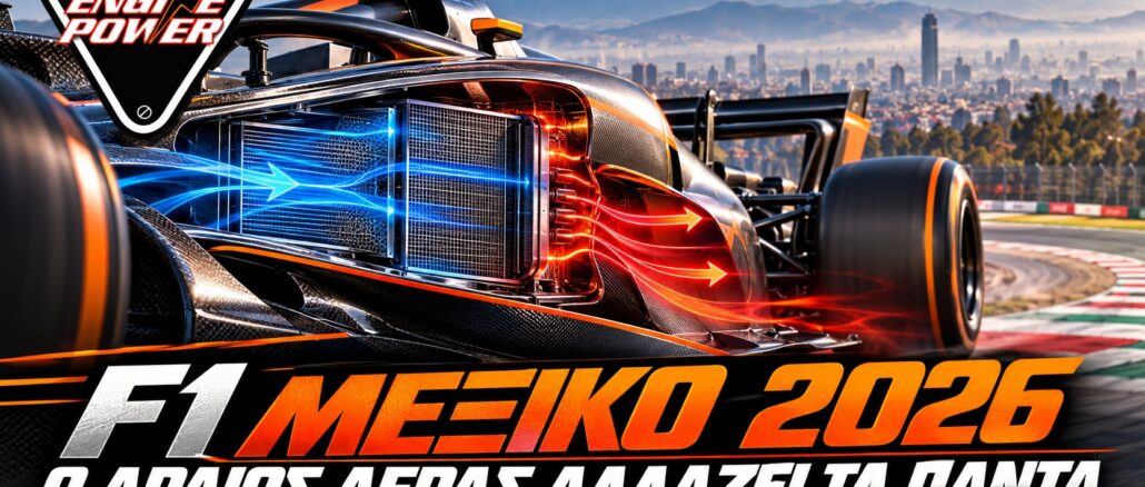 F1 Μεξικό 2026: Ενδεικτική τεχνική εικονογράφηση μονοθεσίου και ψύξης στο υψόμετρο.