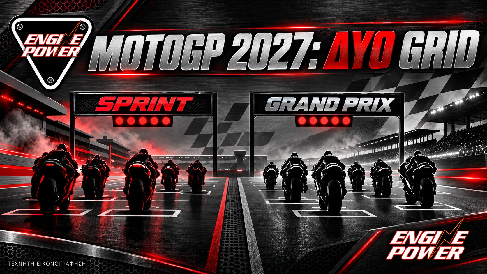 MotoGP 2027 με δύο ξεχωριστά grid – τεχνητή εικονογράφηση