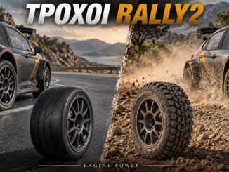 Τροχοί Rally2 σε ενδεικτική σύγκριση ασφάλτου και χώματος