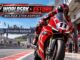 Bulega στο Estoril: κόκκινη superbike — τεχνητή εικονογράφηση
