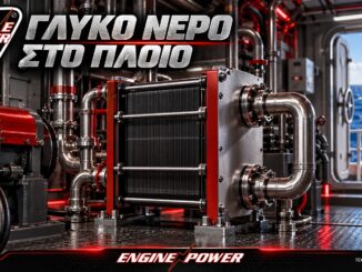 Γλυκό νερό στο πλοίο με ενδεικτική γεννήτρια νερού, τεχνητή εικονογράφηση